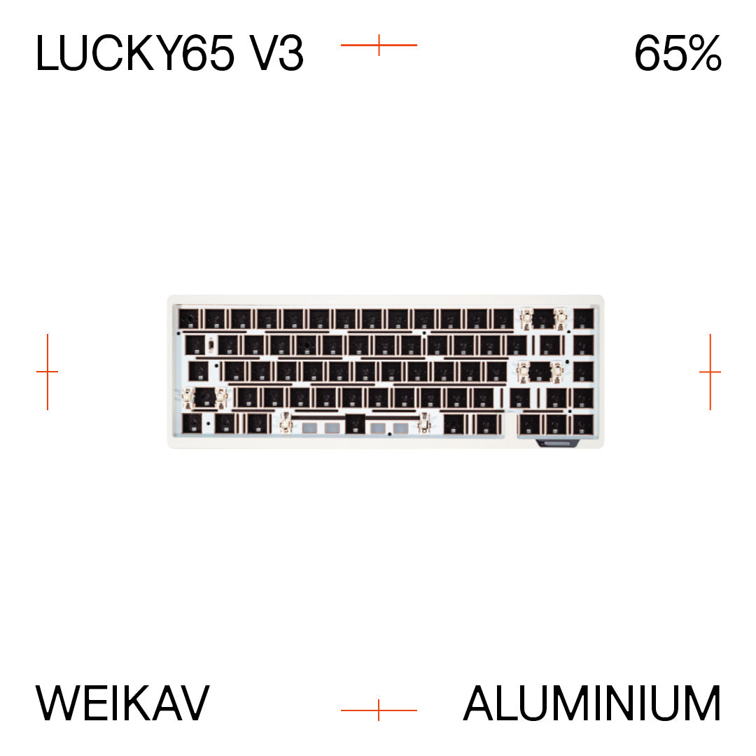Lucky65 v3 Custom Mechanical Keyboard Bundle