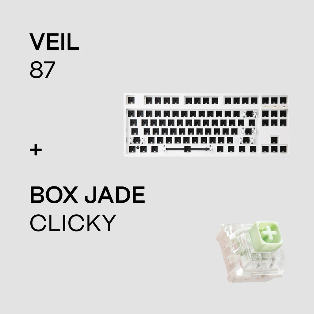 Veil87 White - Clicky