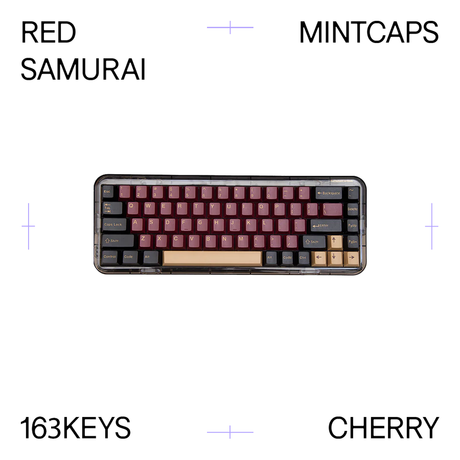 Mintcaps Red Samurai Keycap Set