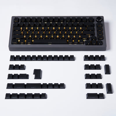 Shine Through - Black Keycap Set