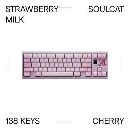 Strawberry Milk Keycap Set