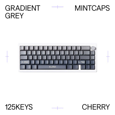 Gradient Grey Keycap Set