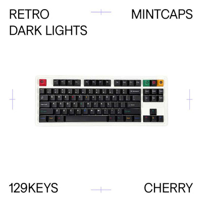 Retro Dark Lights Keycap Set