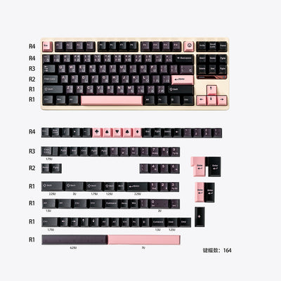 Night Sakura Keycap Set