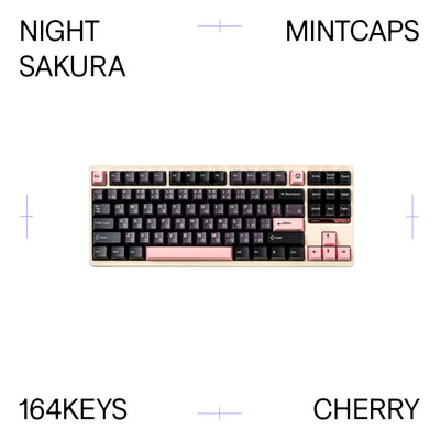 Night Sakura Keycap Set