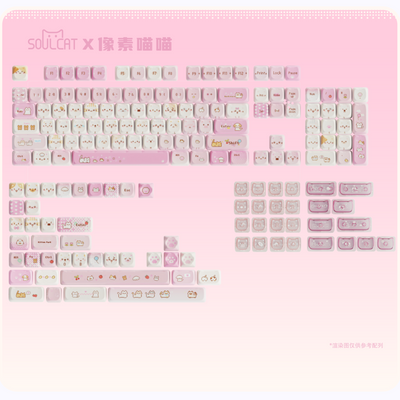 Soulcat - Pixel Cat Keycap Set