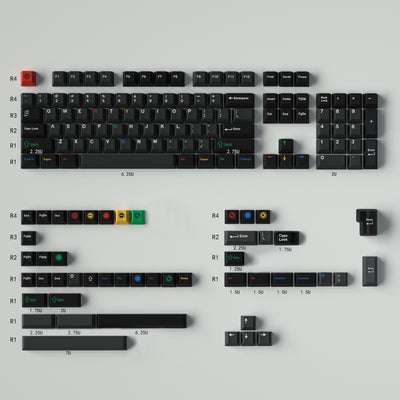 Retro Dark Lights Keycap Set