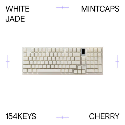 Mintcaps White Jade Keycap Set