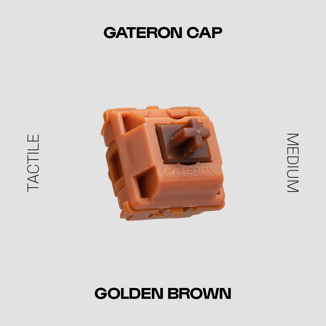 Gateron CAP Golden Brown | Mash.sg