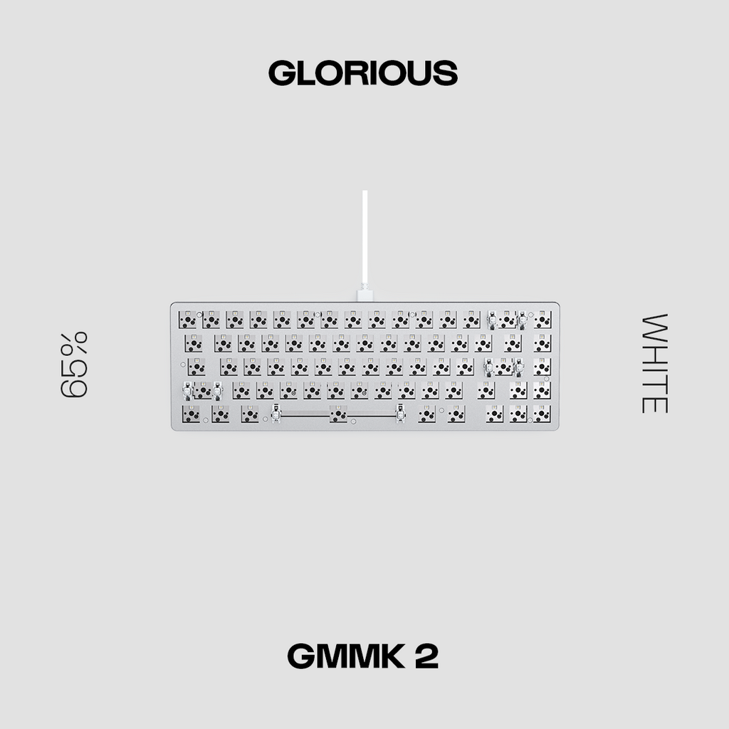 GMMK 2 - 65% Barebones Keyboard Kit White