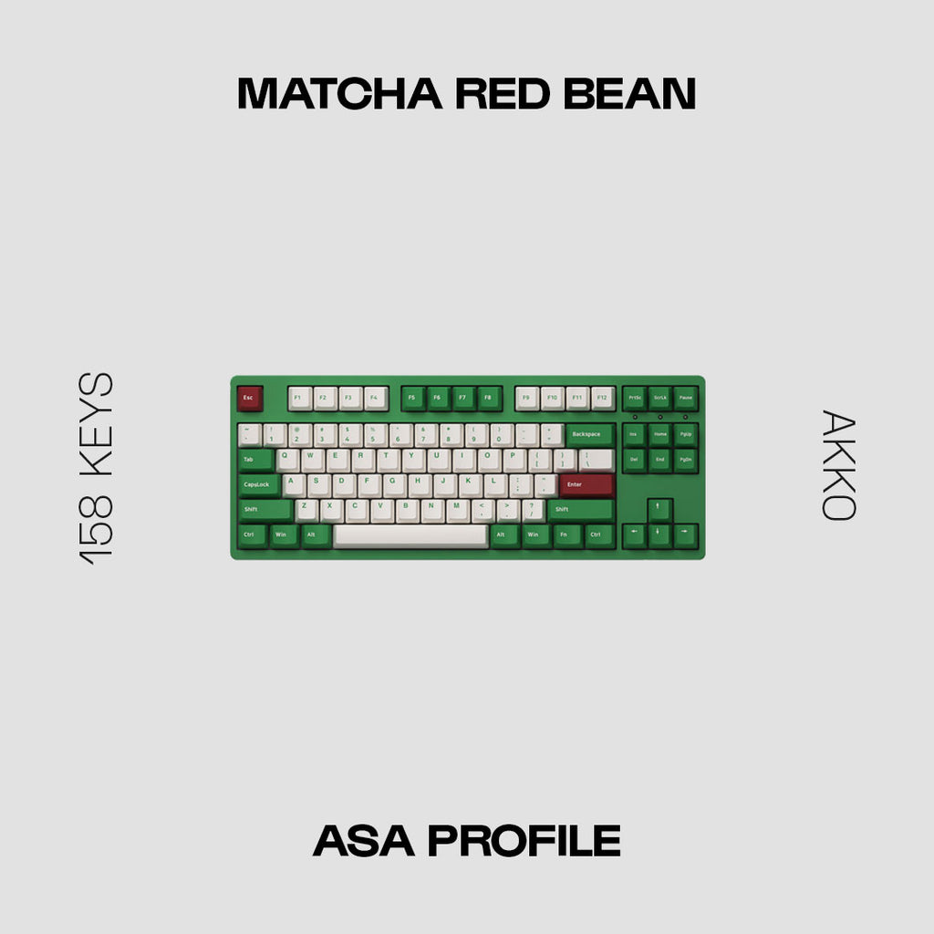 Matcha Red Bean Keycap Set